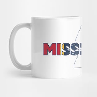 Mississippi Colored State Letters Mug